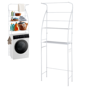 Mueble Organizador De Lavadero 3 Estantes Bastidor Midow Blanco